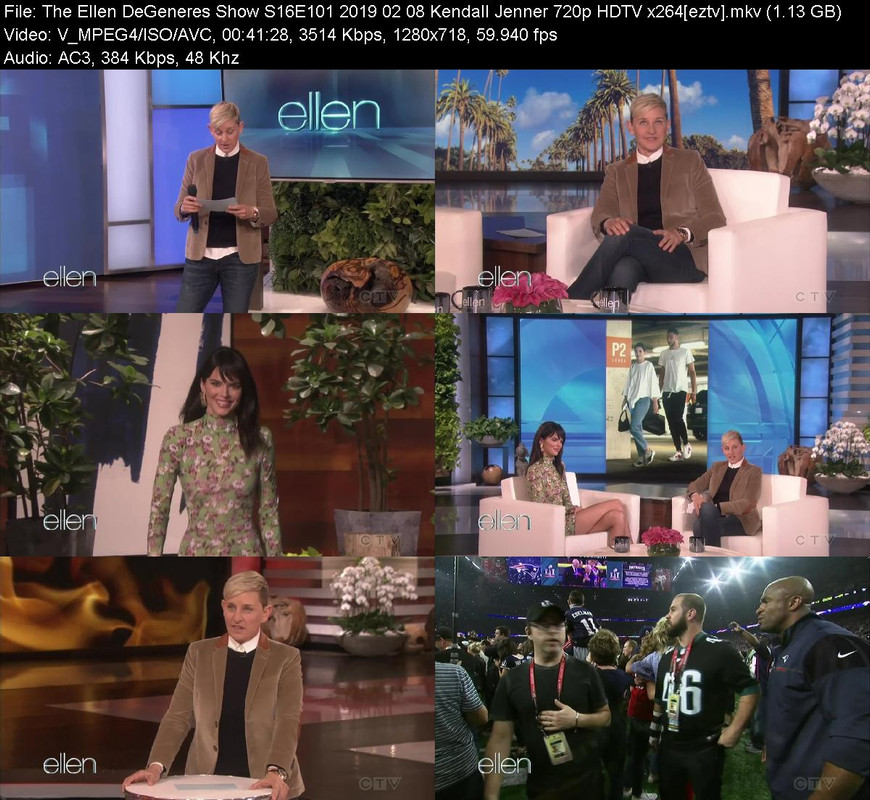 The Ellen Degeneres Show S16e101 2019 02 08 Kendall Jenner 720p Hdtv X264 The Ellen Degeneres Show S16e101 2019 02 08 Kendall Jenner 720p Hdtv X264
