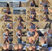 OnlyFans - ivyTVi - Persuaded the little girl to suck it right on the beach and cum on her pussy (UltraHD 4K/2160p/1.77 GB)