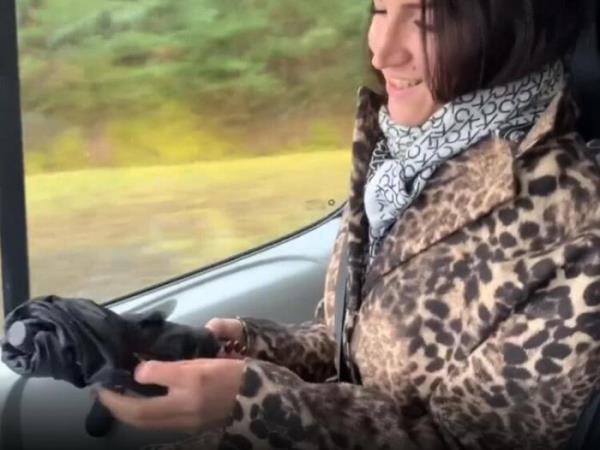 horny69rabbits  - A Truck Driver Fucked a Amazing Brunette in the Woods  (FullHD)