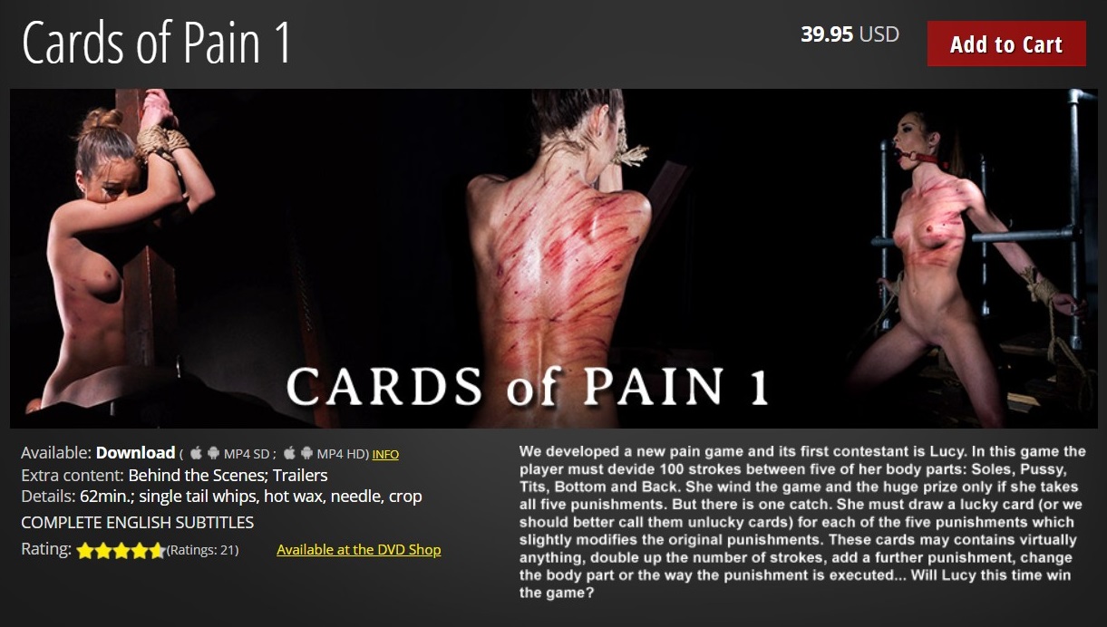 Cards of pain