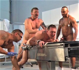 American Gangbang – Pierce Paris Restrained and Fucked RAW
