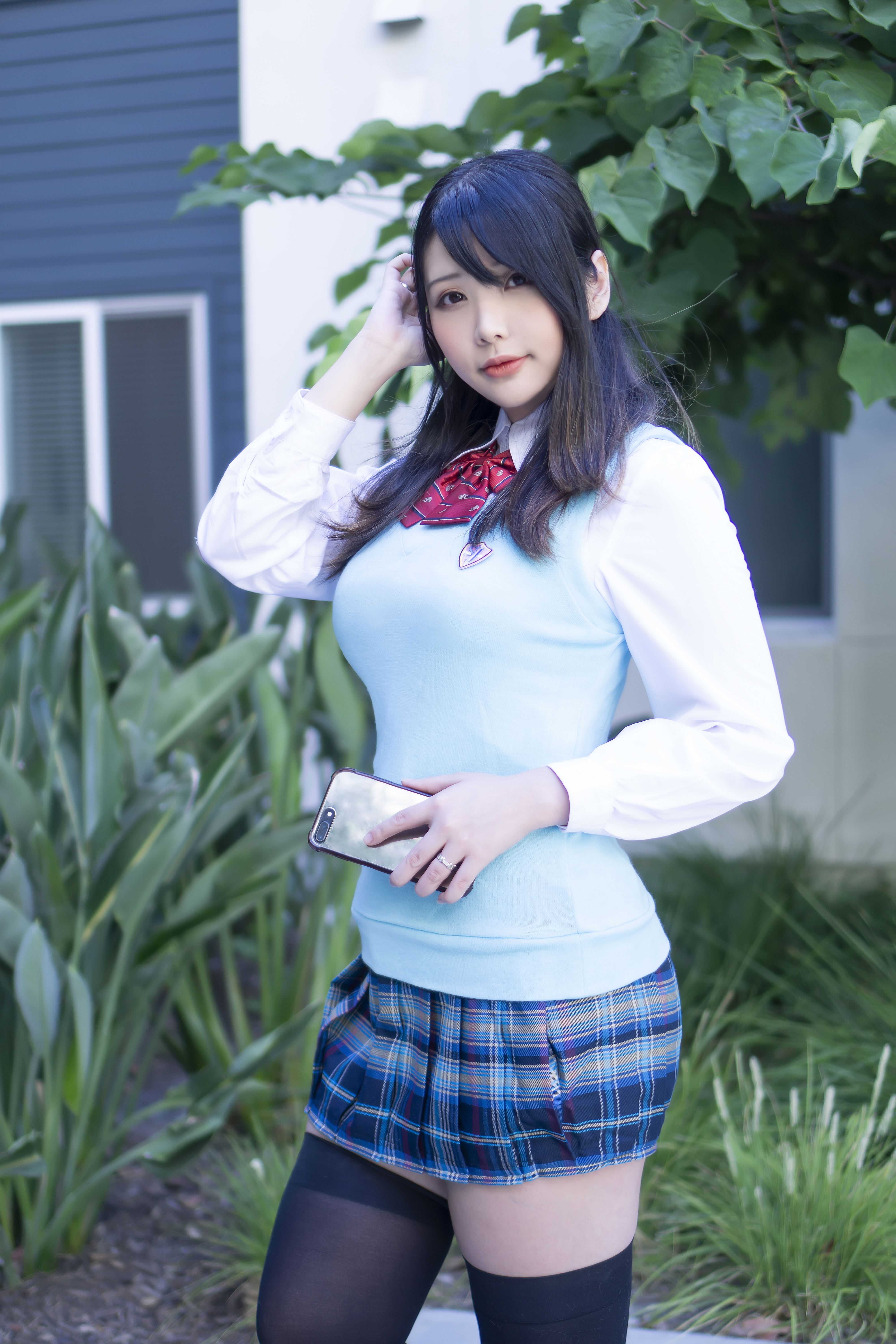 Hana Bunny School Idol Uniform Sexy Set