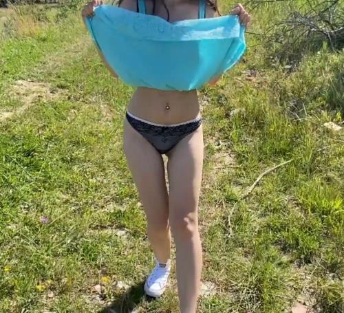 Tinna Angel - Petite Babe Plays In Nature And Gets A Risky Creampie Pee Squ ...