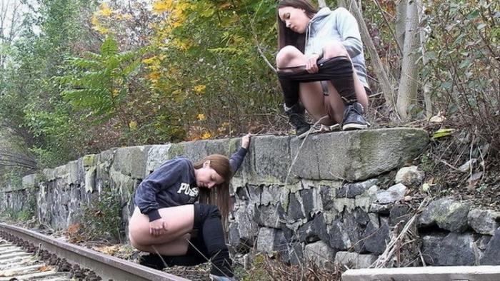 Unknown - Naughty Girls Piss Near The Railway (UltraHD 4K 2160p) - Got2Pee - [2021]
