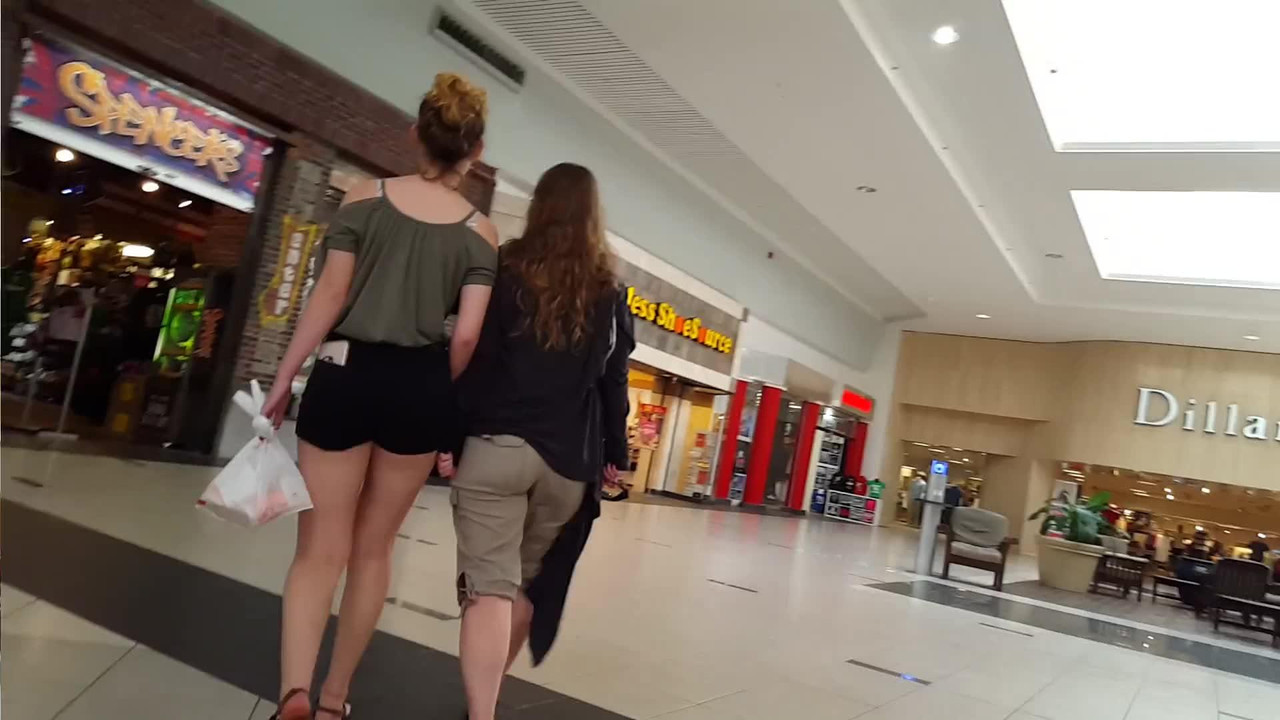 Name: 142442 Andid Voyeur Blonde Teen Hot Shorts At Mall Shopping. 